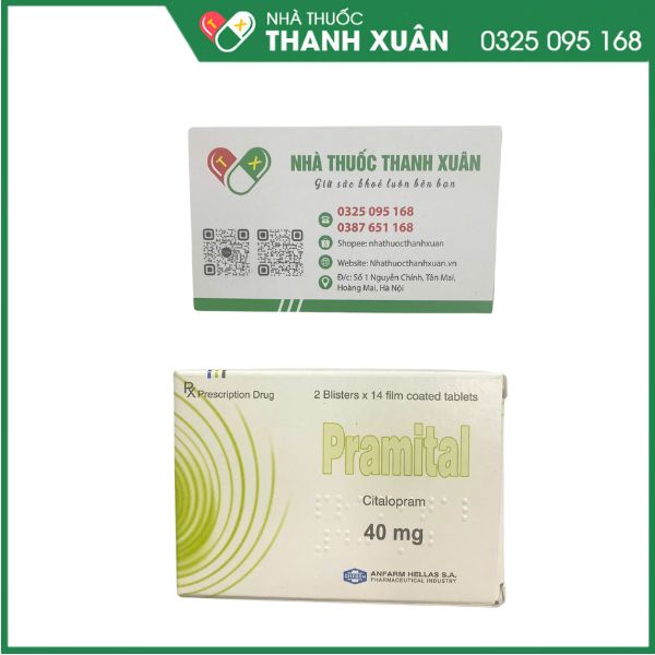 Pramital 40mg điều trị bệnh trầm cảm, rối loạn hoảng sợ